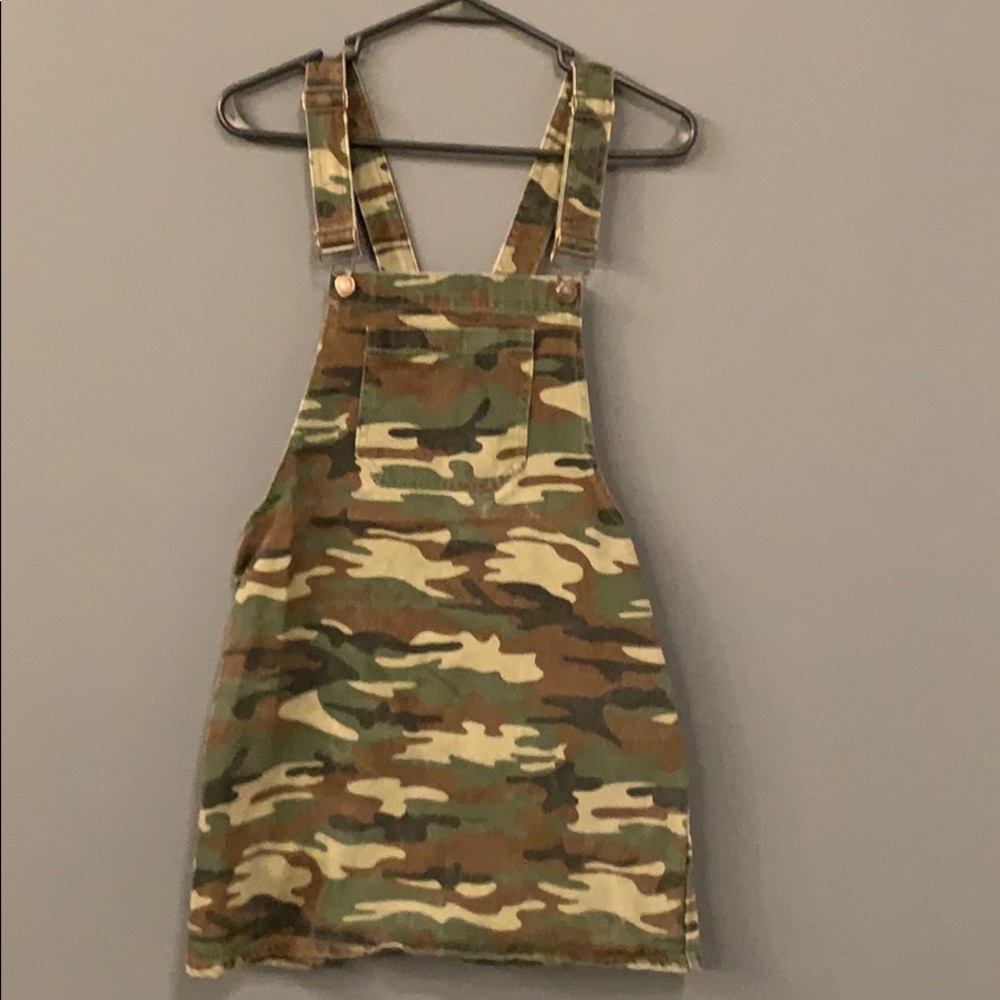 Camo short jean dress